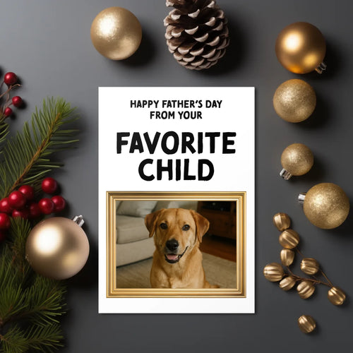 Greetings Card 3.5 X 5 Vertical Christmas Mock Up