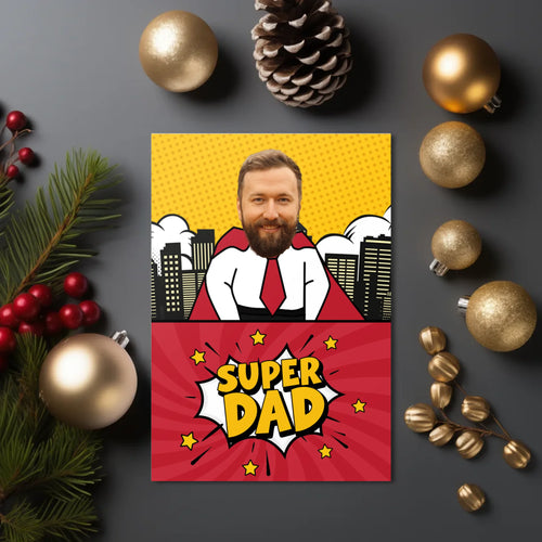 Greetings Card 3.5 X 5 Vertical Christmas Mock Up