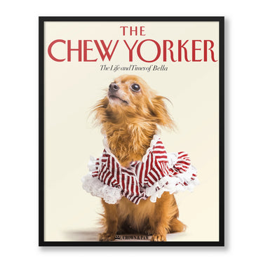 Personalized Chew Yorker Pet Face Magazine Cover