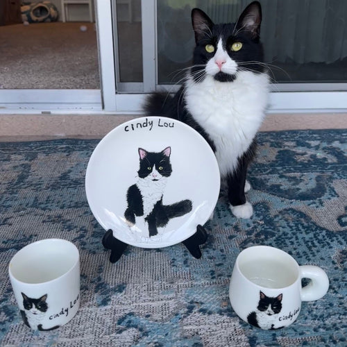 Custom Hand Painted Pet Portrait Ceramic Mug