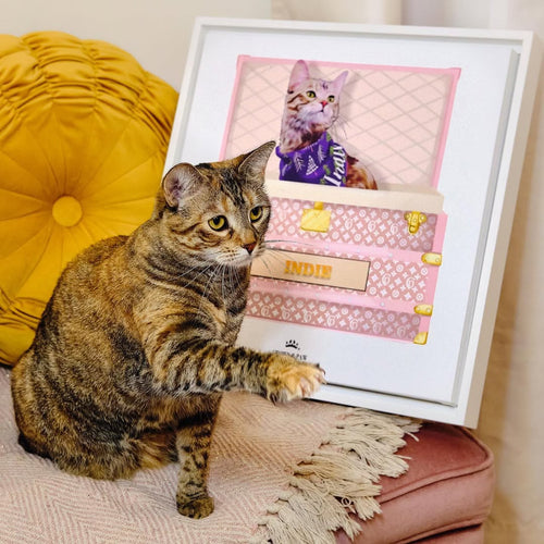 Classic Luxury Trunk Pet Portrait