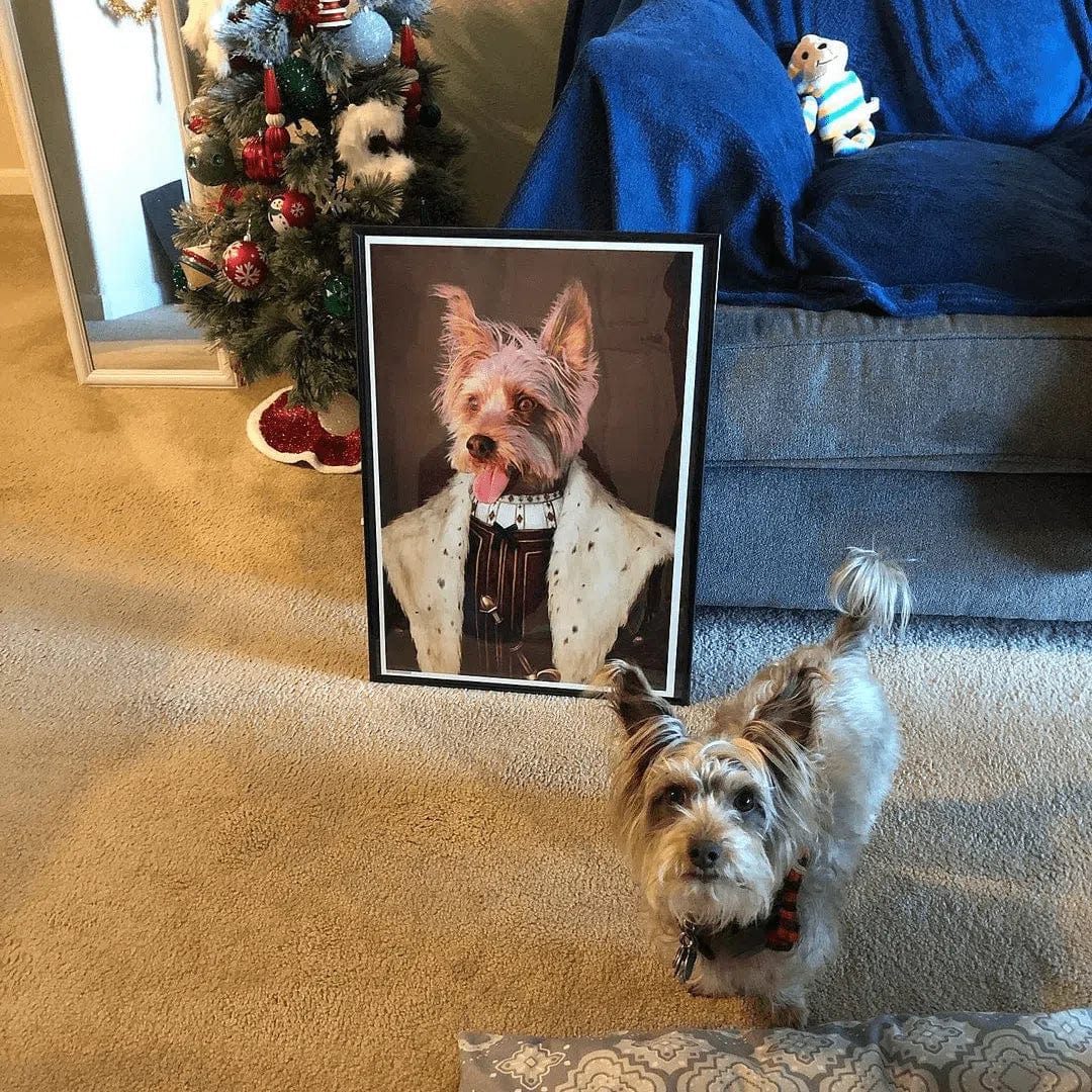 Crown and Paw - Poster The Young King - Custom Pet Poster