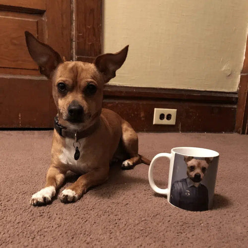 Crown and Paw - Mug Police Officer (Male) - Custom Pet Mug 11oz