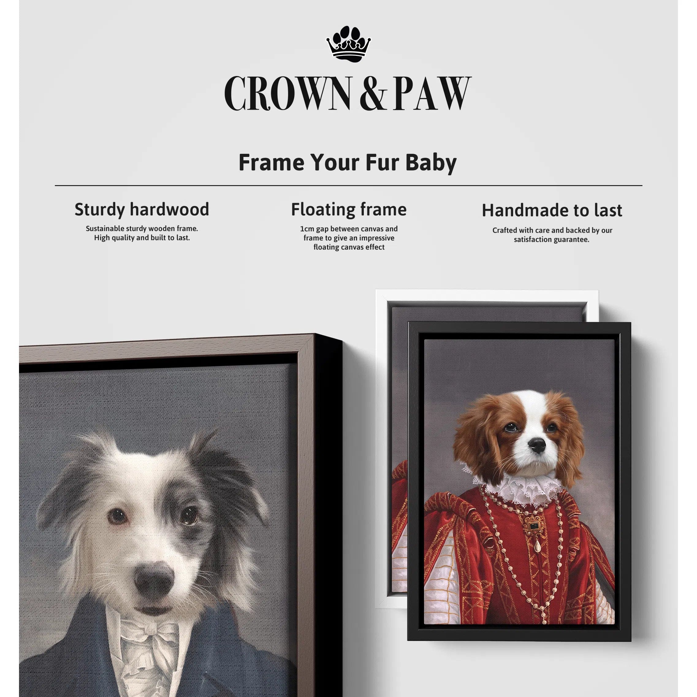 Crown and Paw - Canvas The Brothers In Arms - Custom Pet Canvas