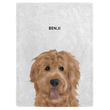 Modern Pet Face Blanket - One Pet