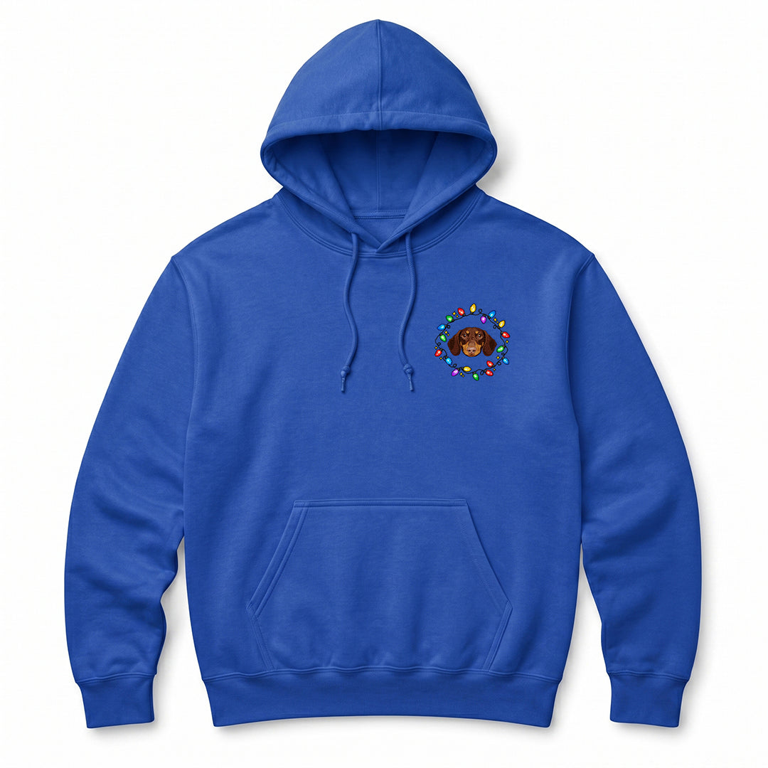 Custom Pet Face Fairy Lights Hoodie