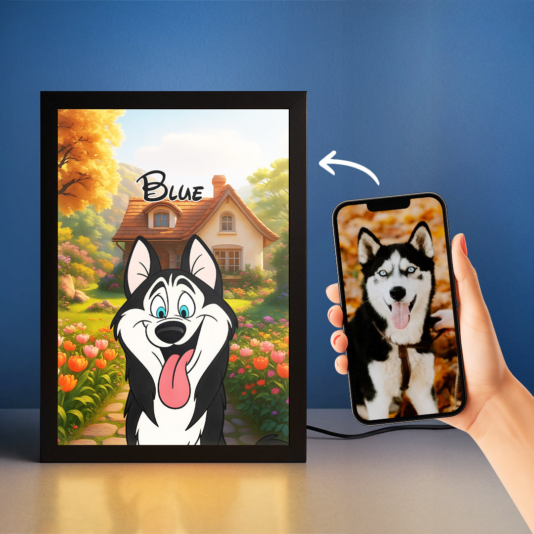 Cartoon Pet Portrait LED Night Light