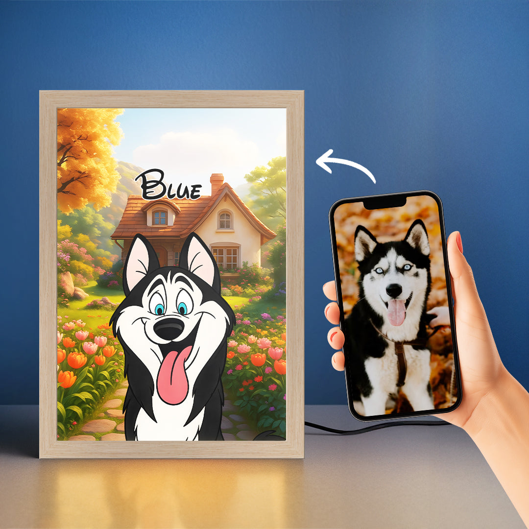 Cartoon Pet Portrait LED Night Light