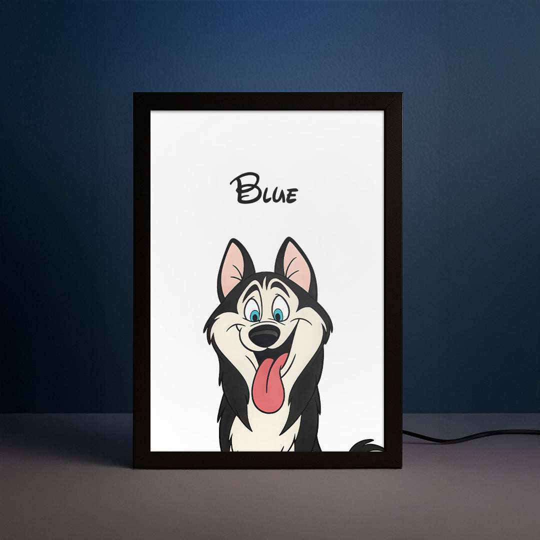 Cartoon Pet Portrait LED Night Light