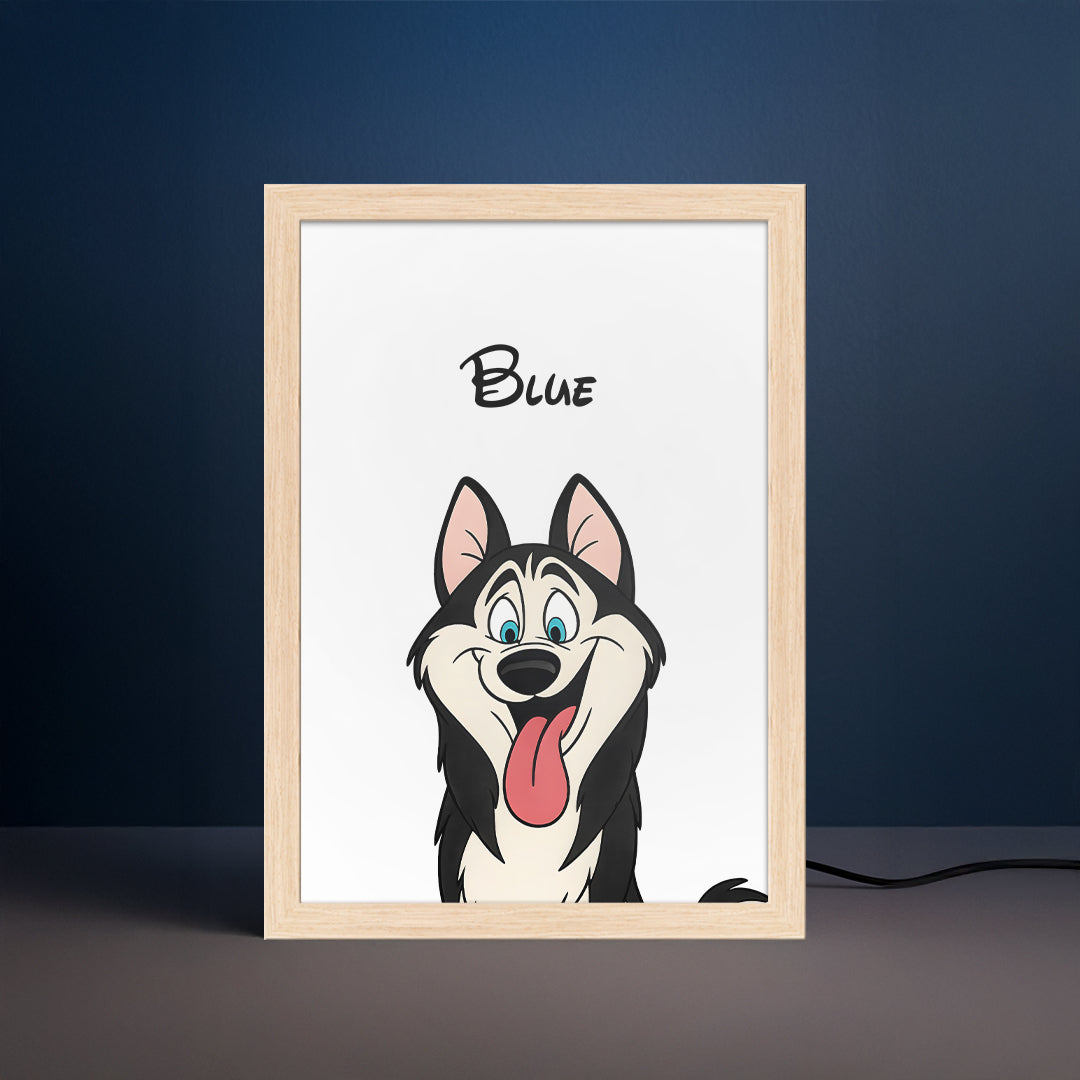 Cartoon Pet Portrait LED Night Light