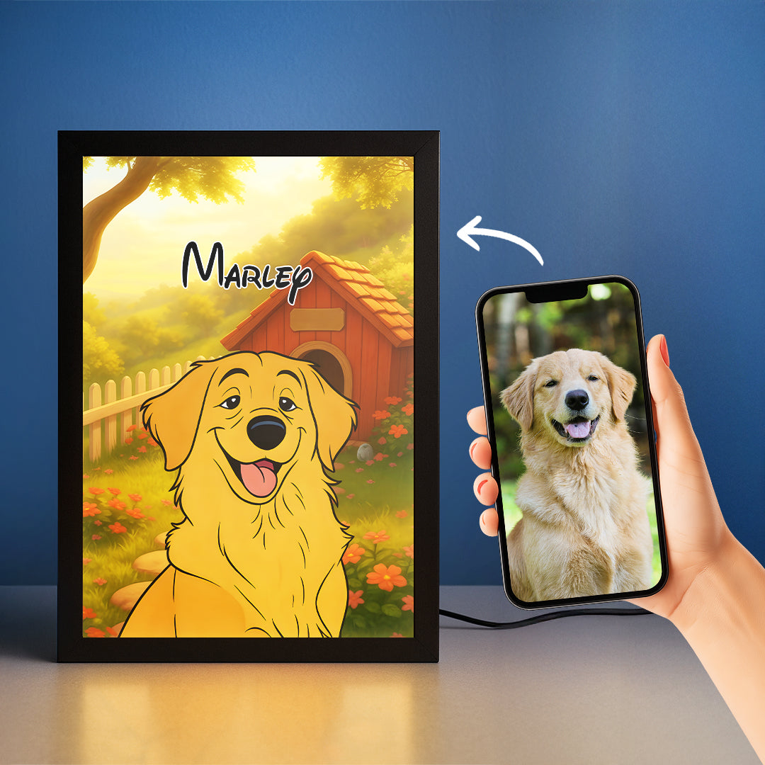 Cartoon Pet Portrait LED Night Light