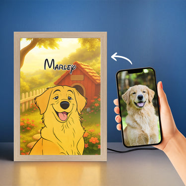 Cartoon Pet Portrait LED Night Light