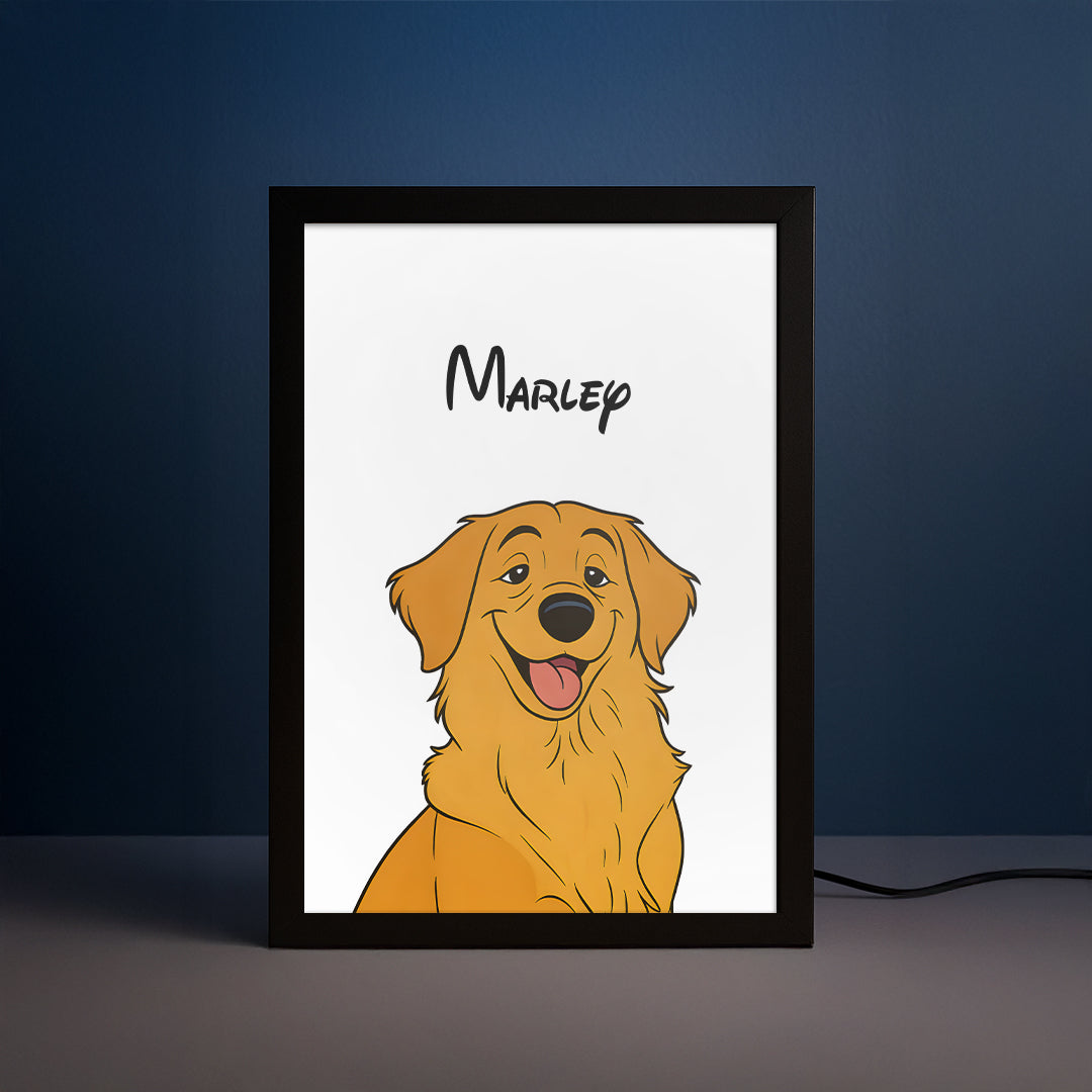Cartoon Pet Portrait LED Night Light
