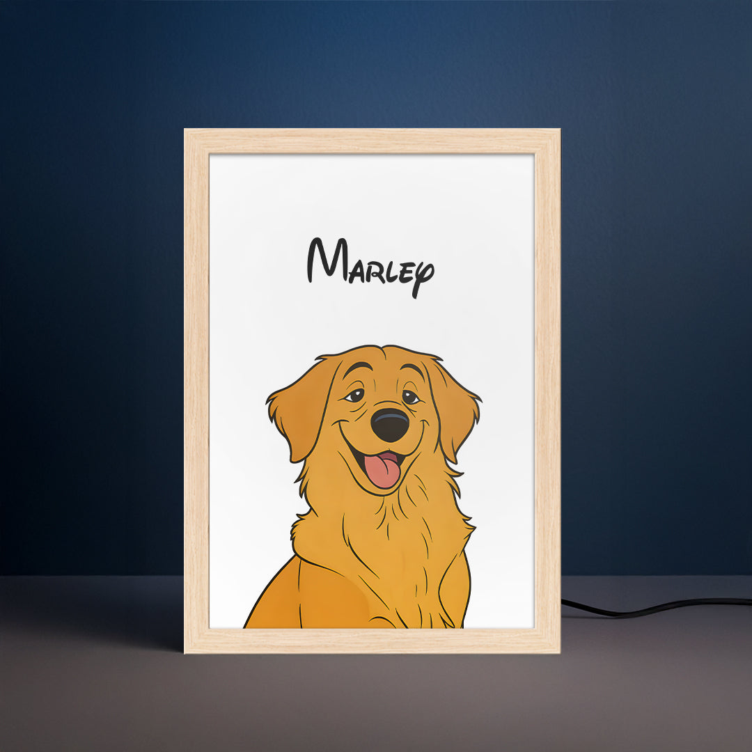 Cartoon Pet Portrait LED Night Light