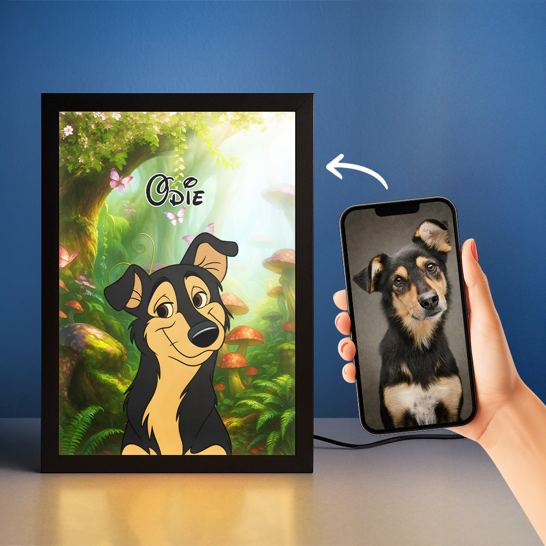 Cartoon Pet Portrait LED Night Light