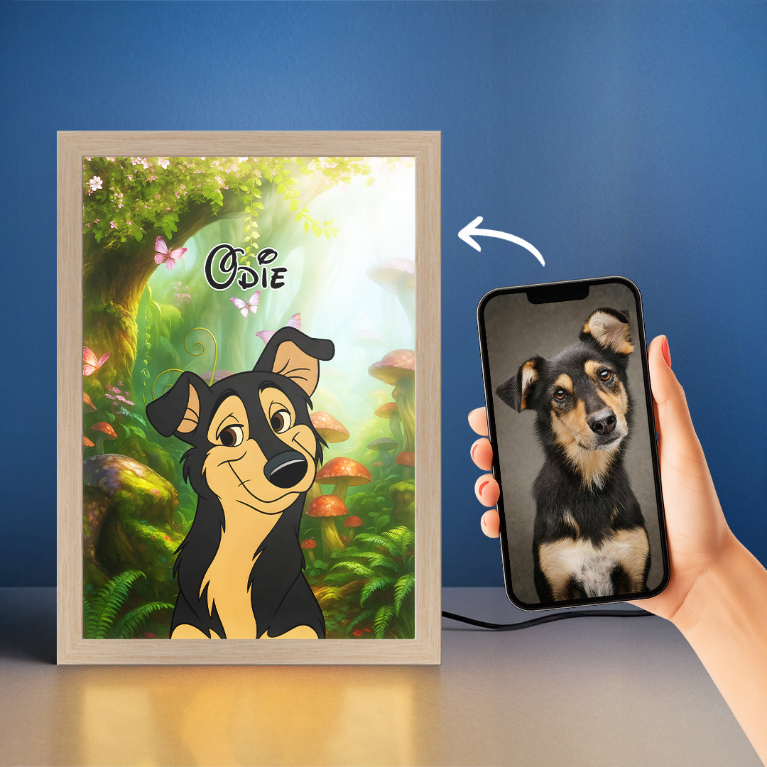 Cartoon Pet Portrait LED Night Light