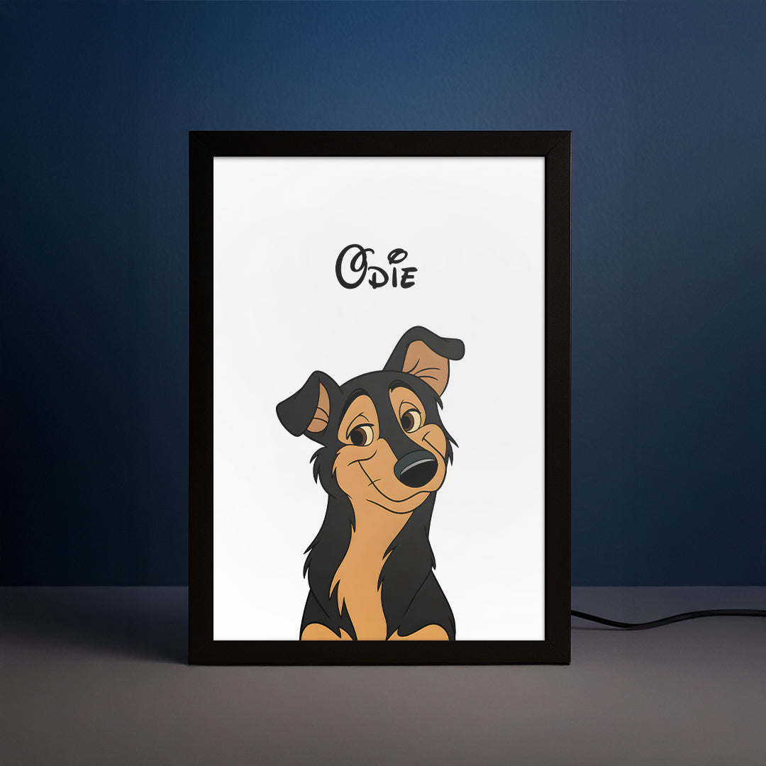 Cartoon Pet Portrait LED Night Light