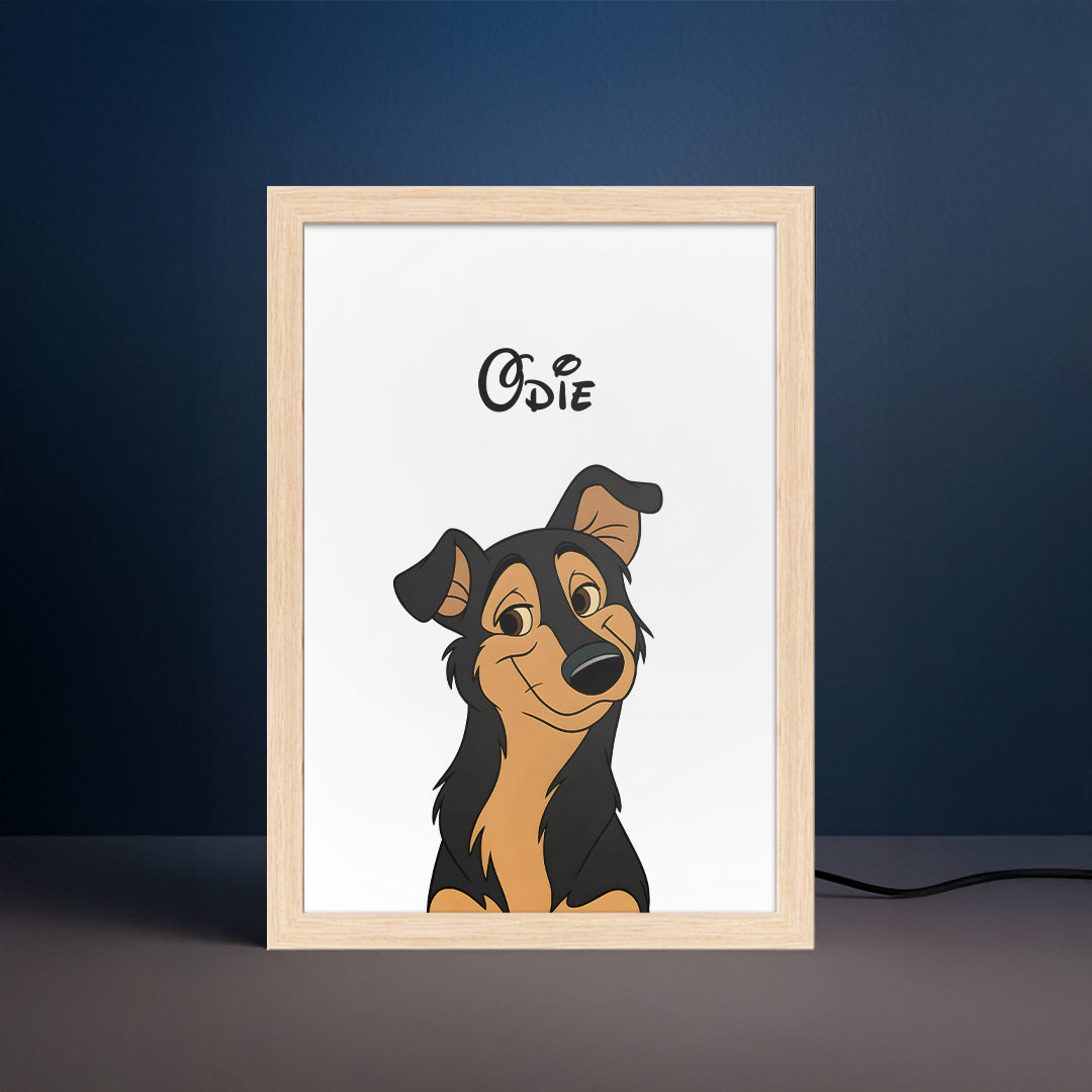Cartoon Pet Portrait LED Night Light