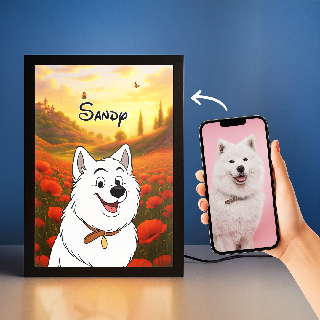 Cartoon Pet Portrait LED Night Light