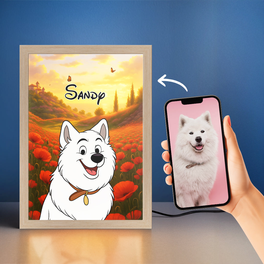 Cartoon Pet Portrait LED Night Light