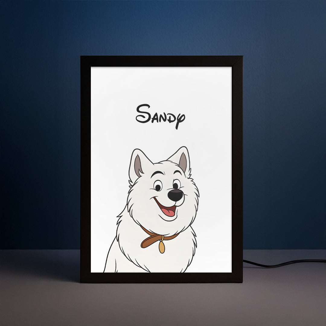 Cartoon Pet Portrait LED Night Light