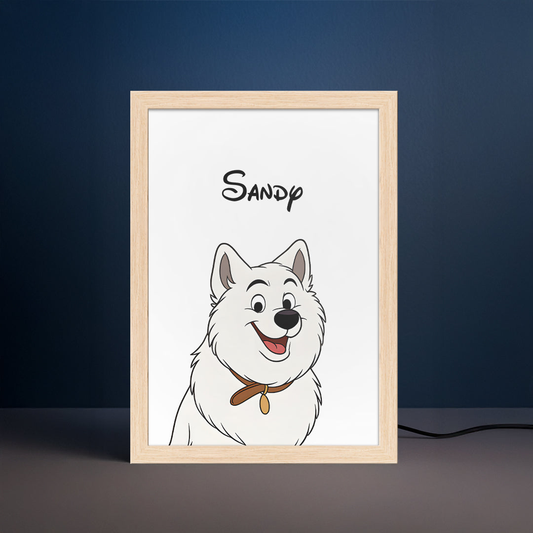 Cartoon Pet Portrait LED Night Light