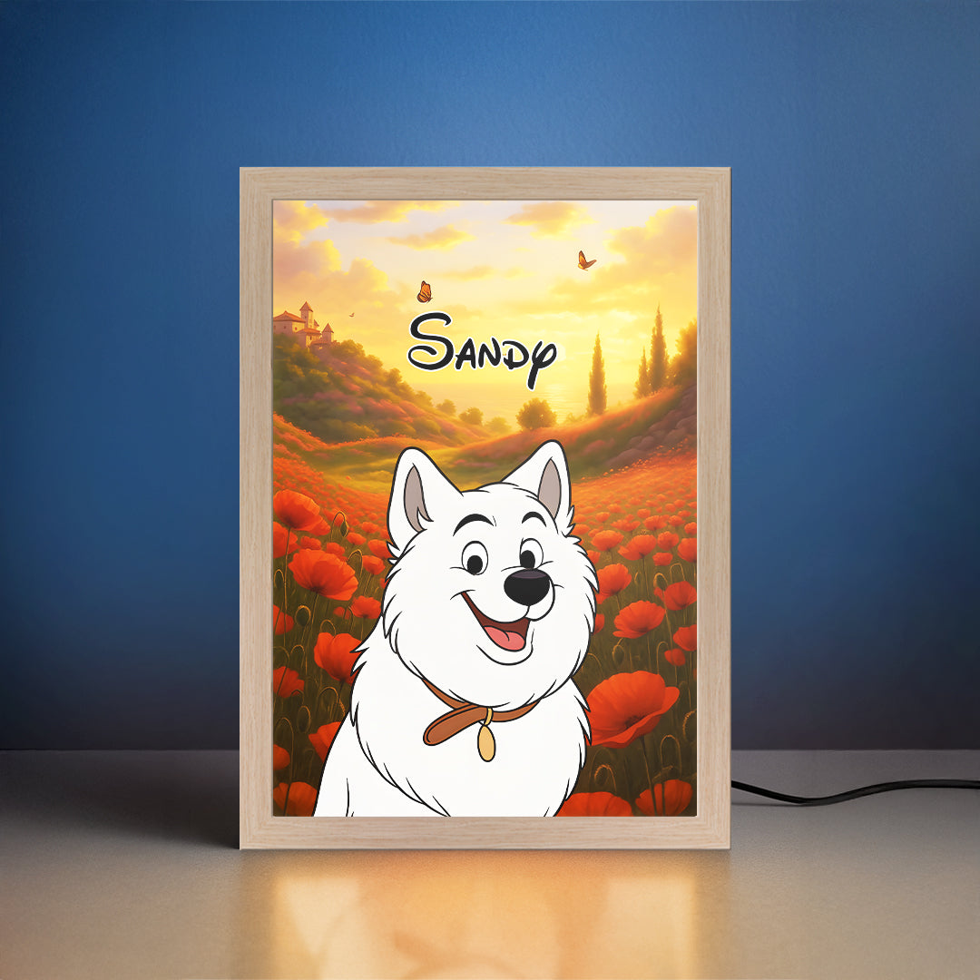 Cartoon Pet Portrait LED Night Light
