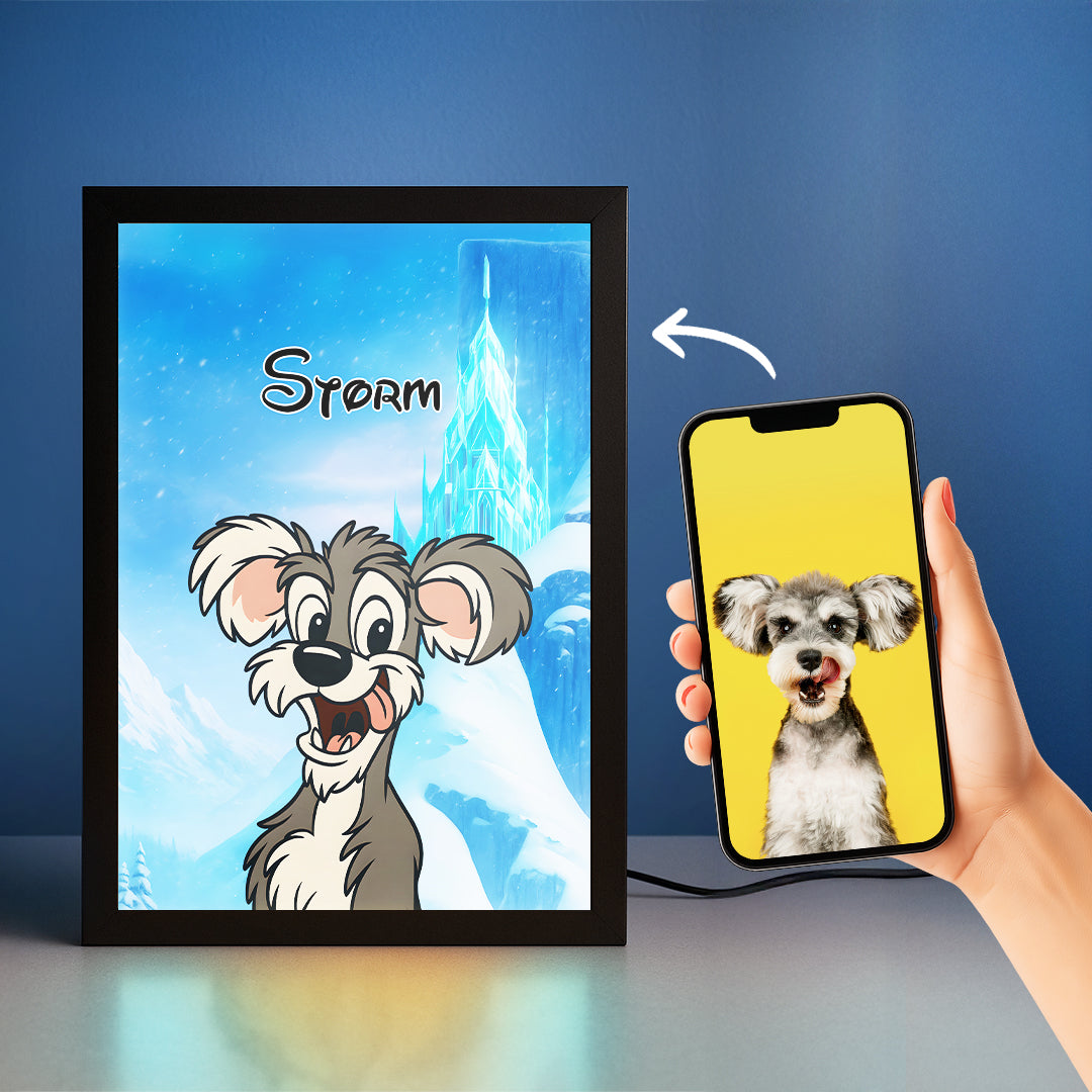Cartoon Pet Portrait LED Night Light