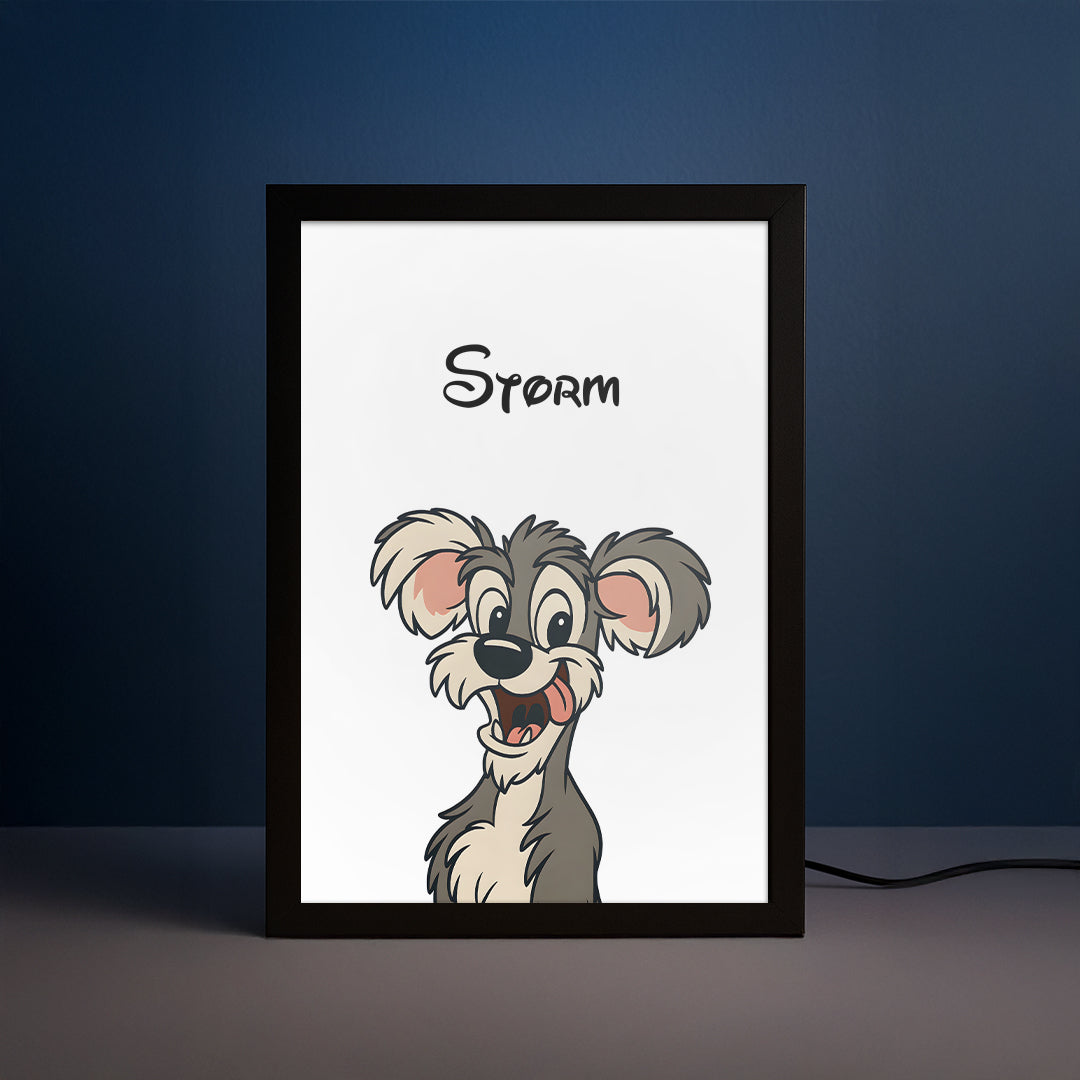 Cartoon Pet Portrait LED Night Light