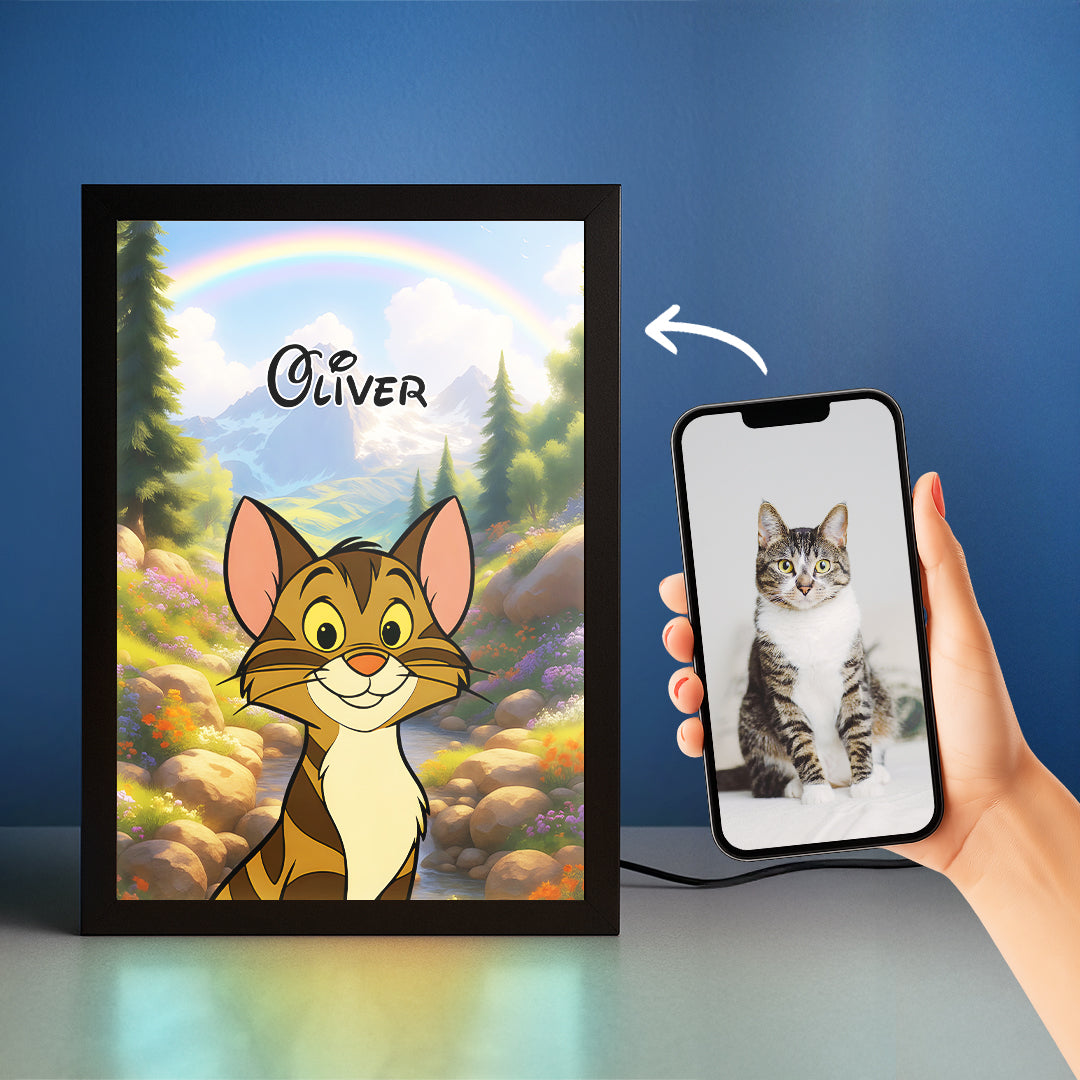 Cartoon Pet Portrait LED Night Light