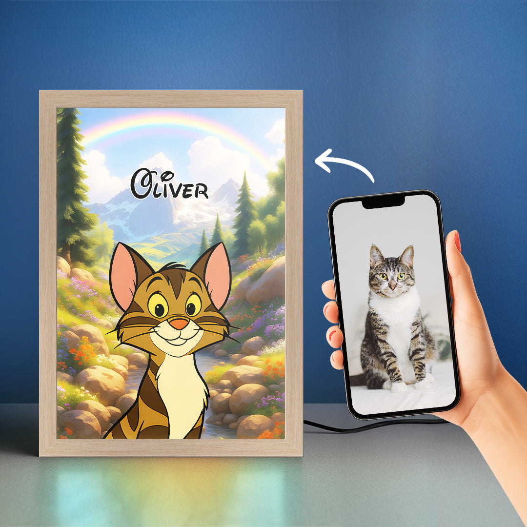Cartoon Pet Portrait LED Night Light
