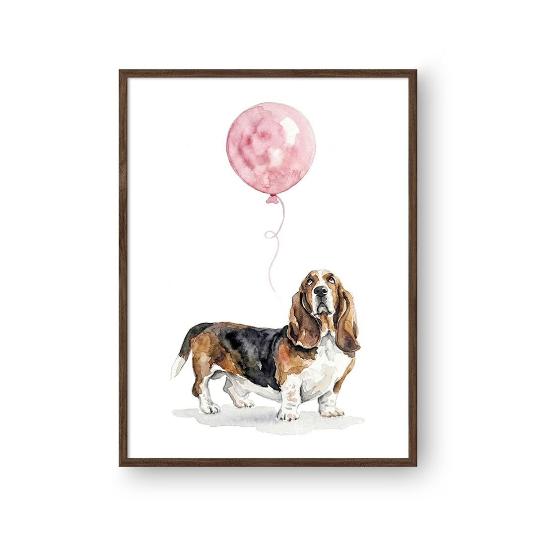 Watercolor Balloon Pet Portrait
