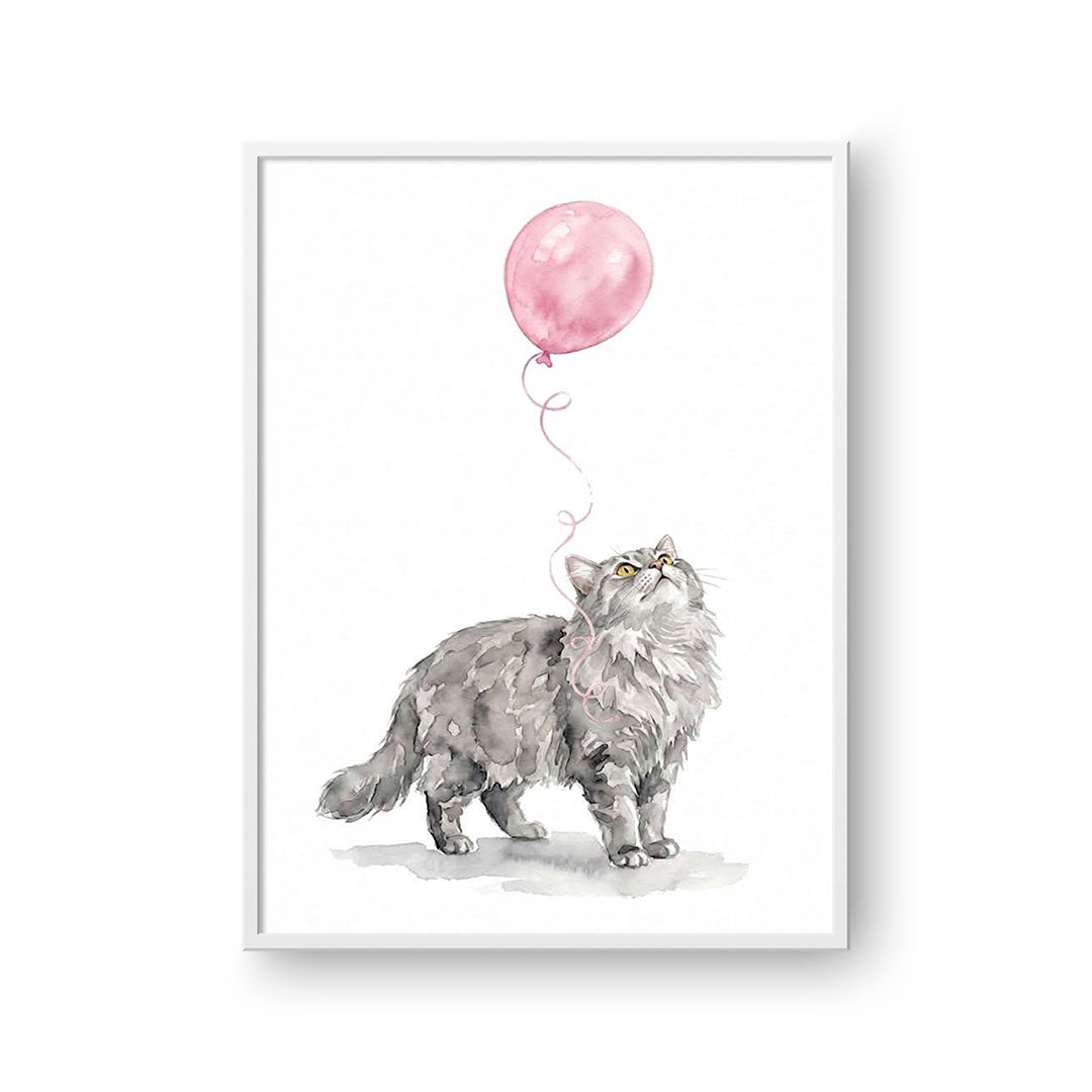 Watercolor Balloon Pet Portrait