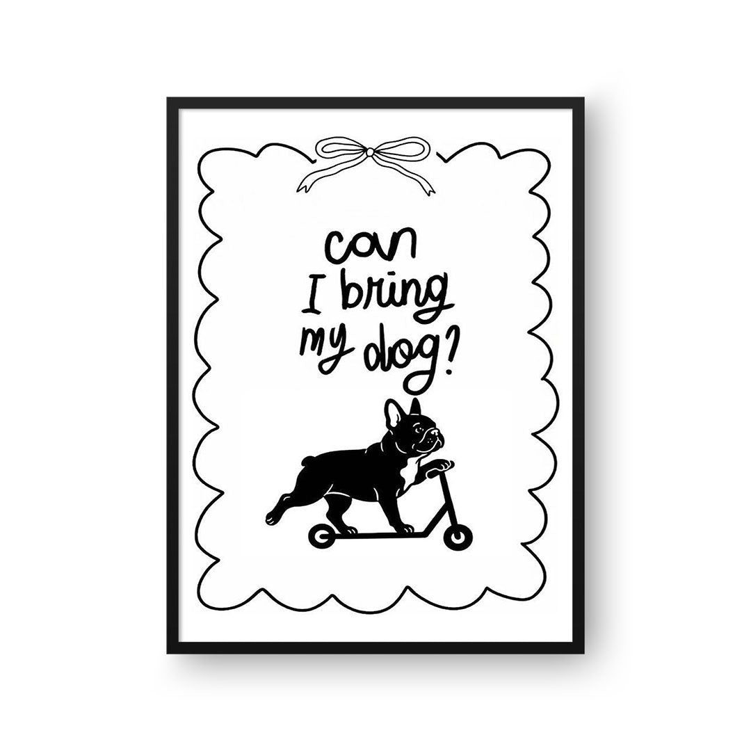 Can I Bring My Dog Custom Portrait