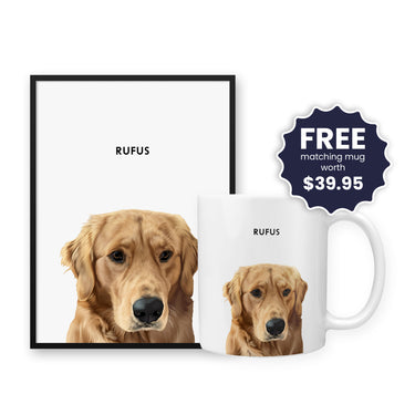 Modern Pet Portrait - One Pet