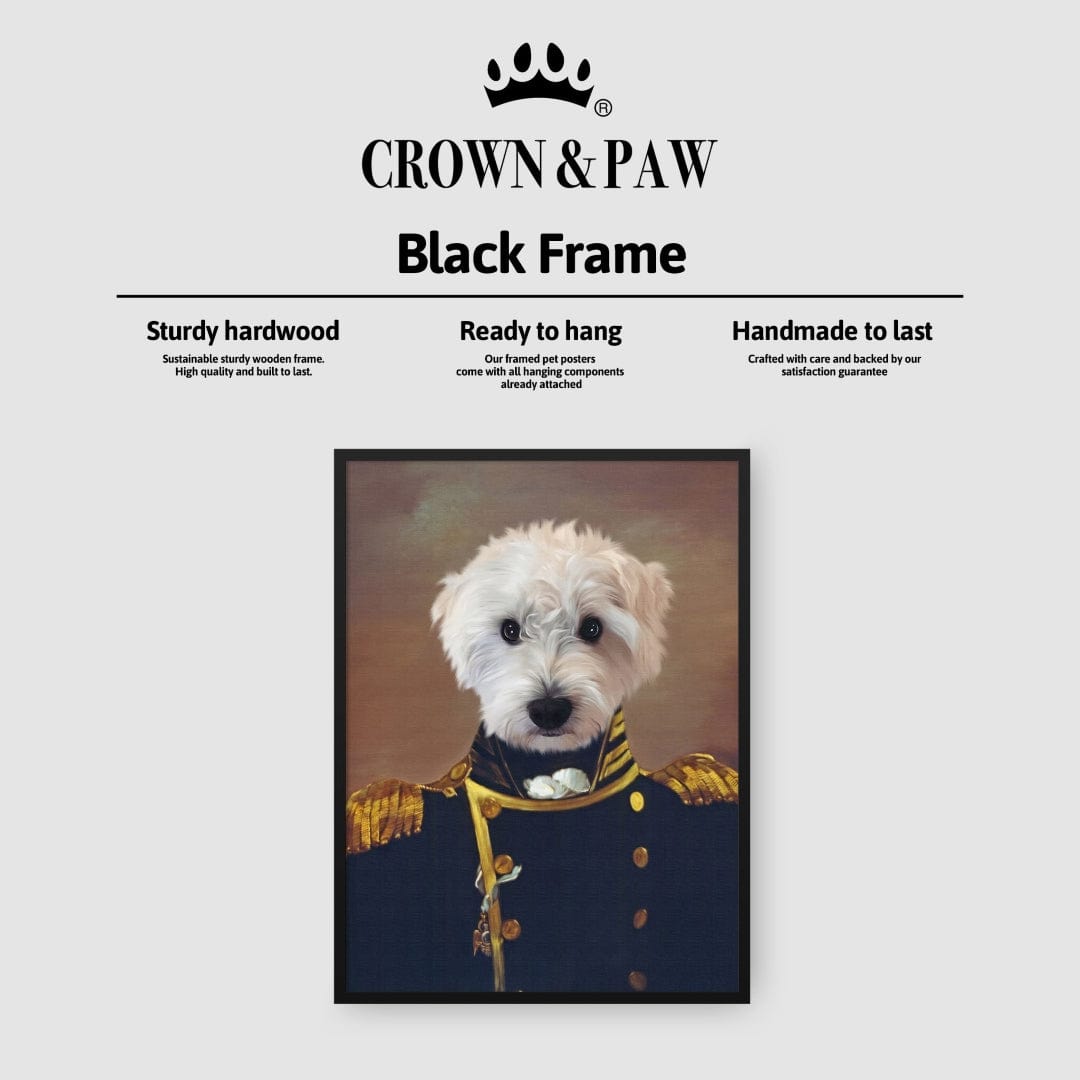 Crown and Paw - Poster The Admiral - Custom Pet Poster