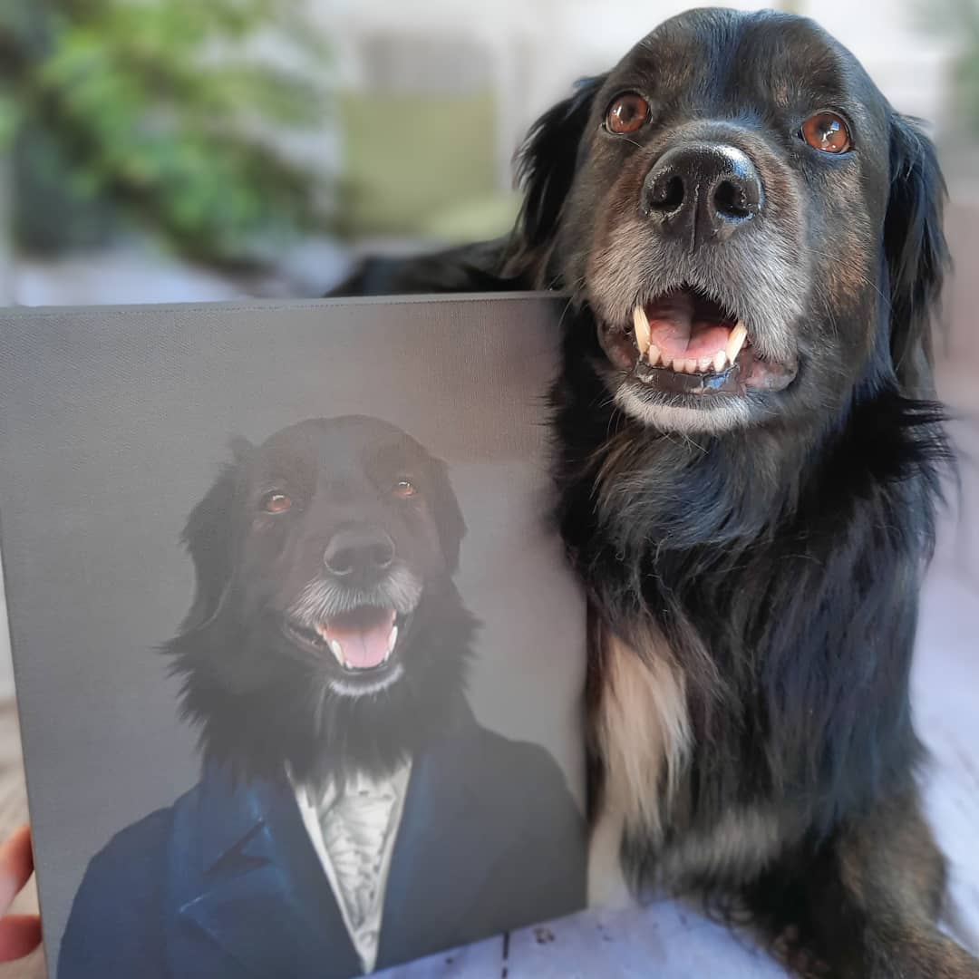 Crown and Paw - Canvas The Aristocrat - Custom Pet Canvas
