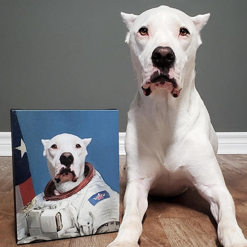 Crown and Paw - Canvas The Astronaut - Custom Pet Canvas