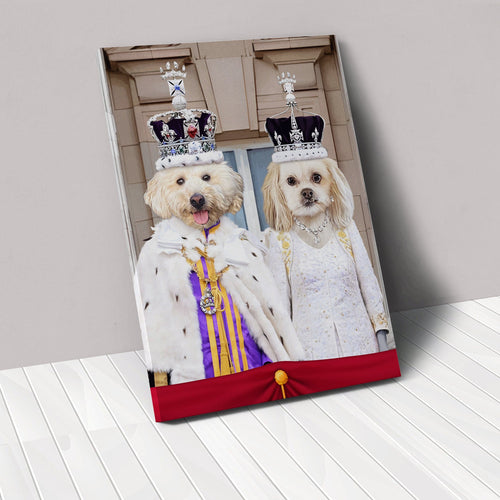 Crown and Paw - Canvas The Coronation Couple - Custom Pet Canvas