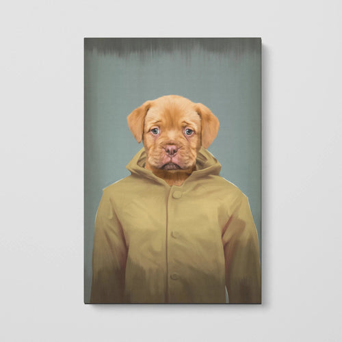 Crown and Paw - Canvas Custom Crown and Paw Halloween Pet Portrait
