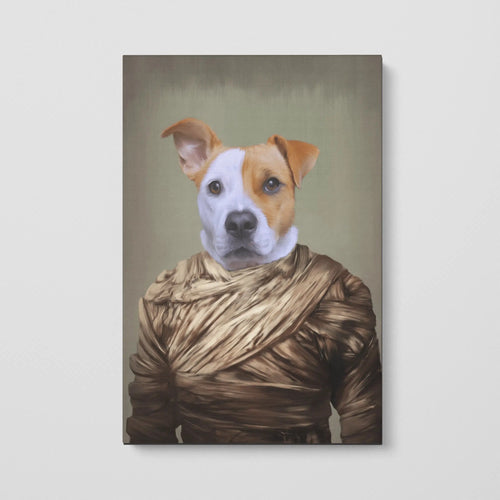 Crown and Paw - Canvas Custom Crown and Paw Halloween Pet Portrait