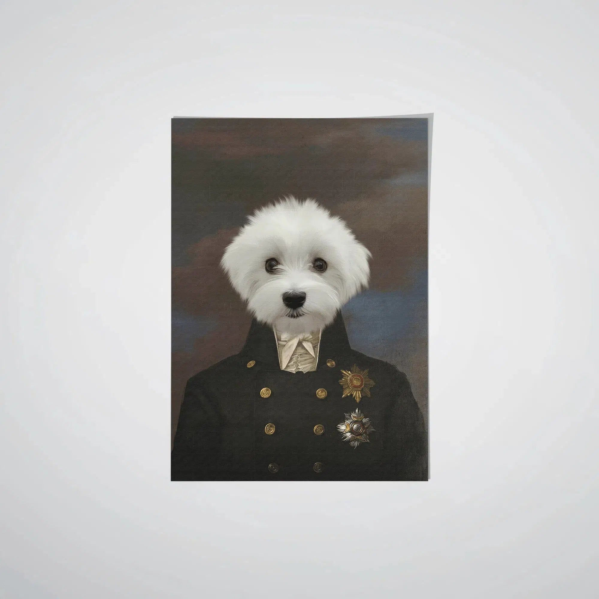 Crown and Paw - Poster The Captain - Custom Pet Poster 8.3" x 11.7" / Unframed