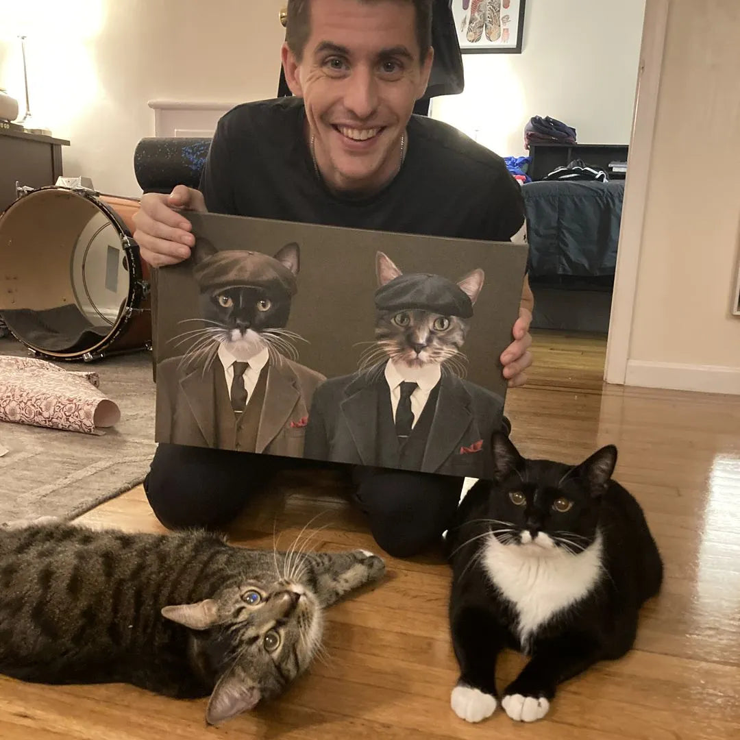 The Gangster Brothers - Custom Pet Canvas