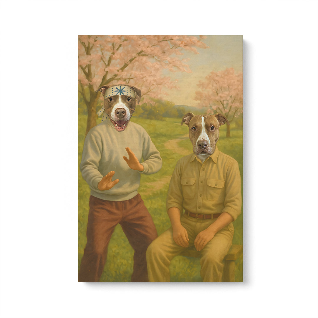 The Karate Duo - Custom Pet Canvas