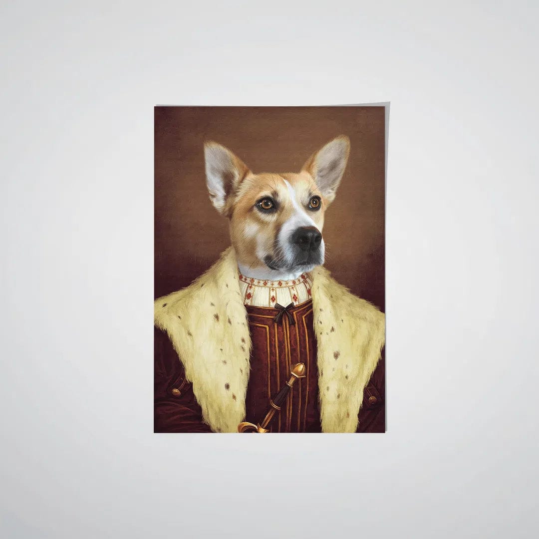 Crown and Paw - Poster The Young King - Custom Pet Poster 8.3" x 11.7" / Unframed