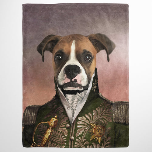 Crown and Paw - Blanket The Green General - Custom Pet Blanket