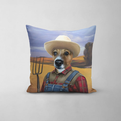 Crown and Paw - Throw Pillow The Farmer - Custom Throw Pillow