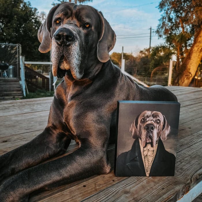 Crown and Paw - Canvas The Aristocrat - Custom Pet Canvas