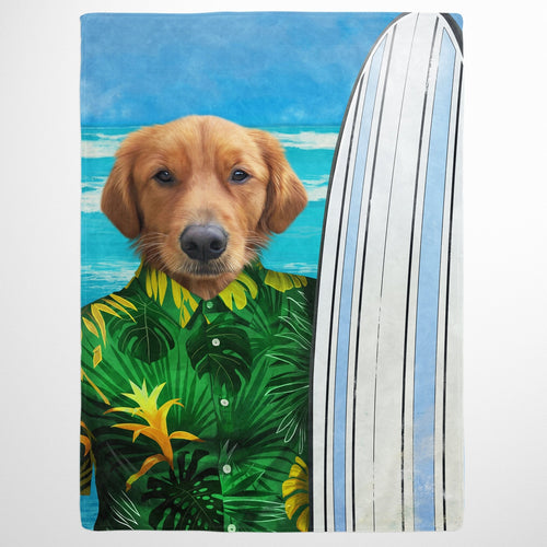 Crown and Paw - Blanket The Surfer - Custom Pet Blanket