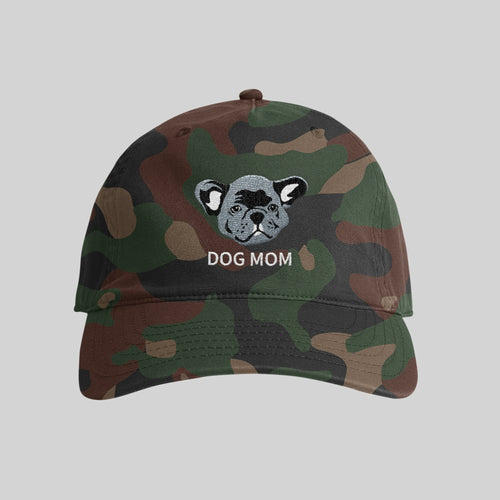 Crown and Paw - Hat Custom Pet Face Classic Dad Cap Camouflage / Full Color